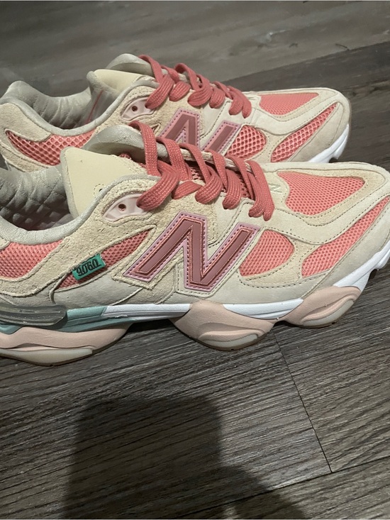 New Balance Other - New Balance 9060 Pink and Cream Mesh Athletic Sneakers